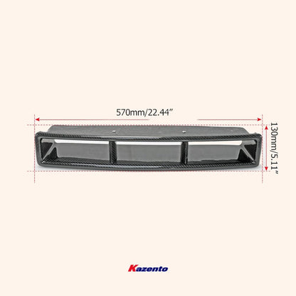 Kazento For 08-16 R35 Gtr Jun For Nissan Front Bumper Intake Duct Carbon Fiber Kazento Carbon Parts 车身侧板 R35-BV-JUN-CF