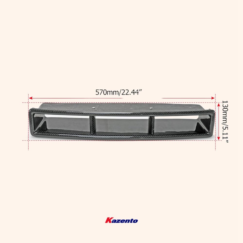 Kazento For 08-16 R35 Gtr Jun For Nissan Front Bumper Intake Duct Carbon Fiber