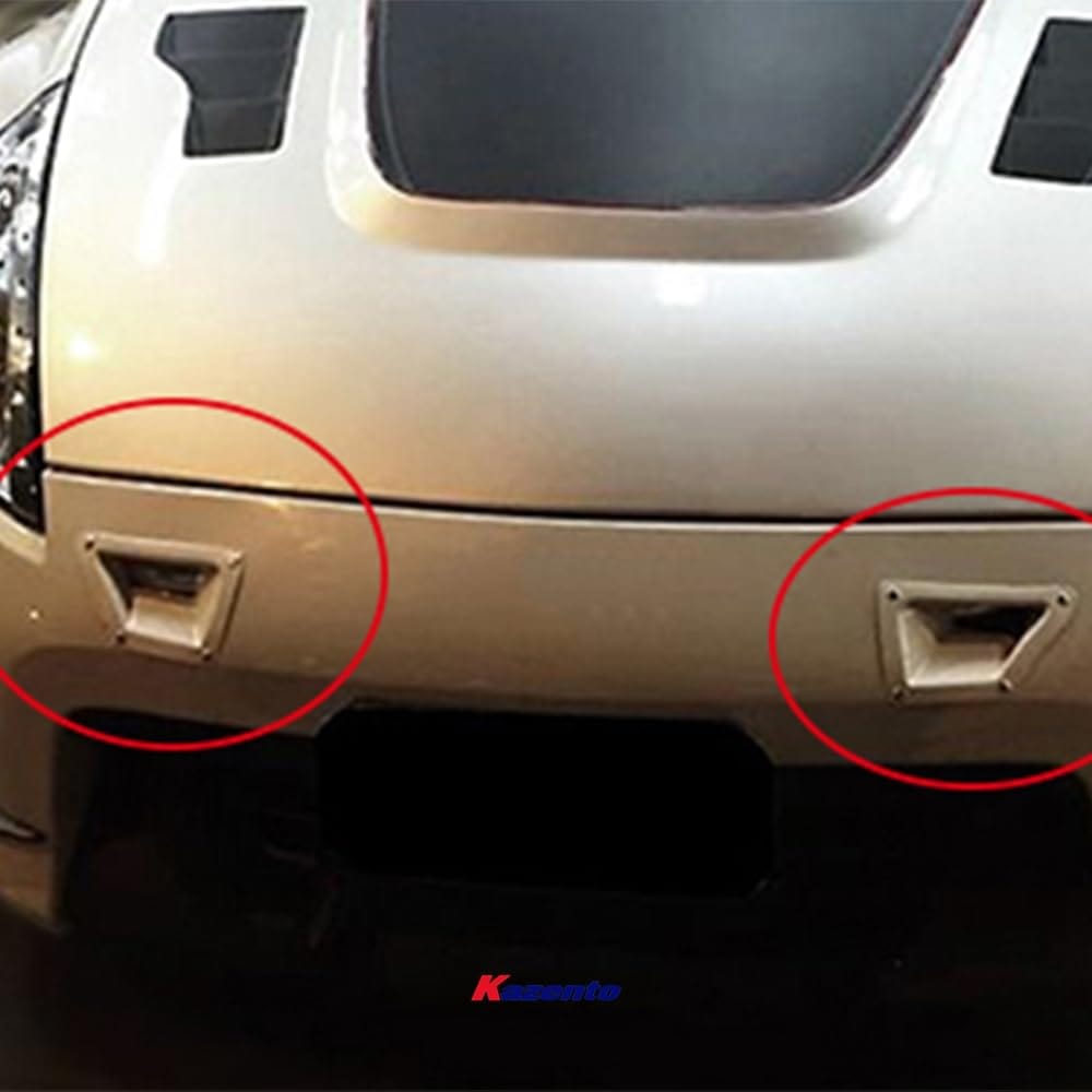 Kazento For 09 Onwards 370Z Z34 For Nissan Front Bumper Duct Set Carbon Fiber Kazento Carbon Parts 车身侧板 370Z-BV-CF