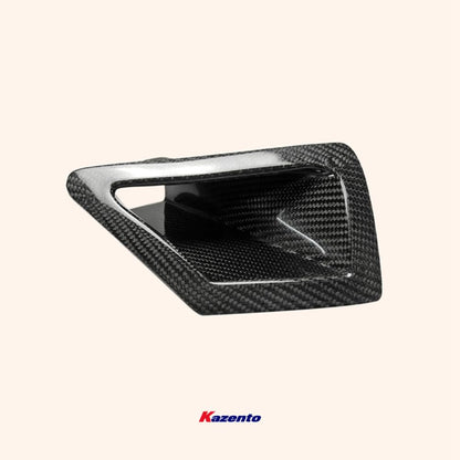 Kazento For 09 Onwards 370Z Z34 For Nissan Front Bumper Duct Set Carbon Fiber