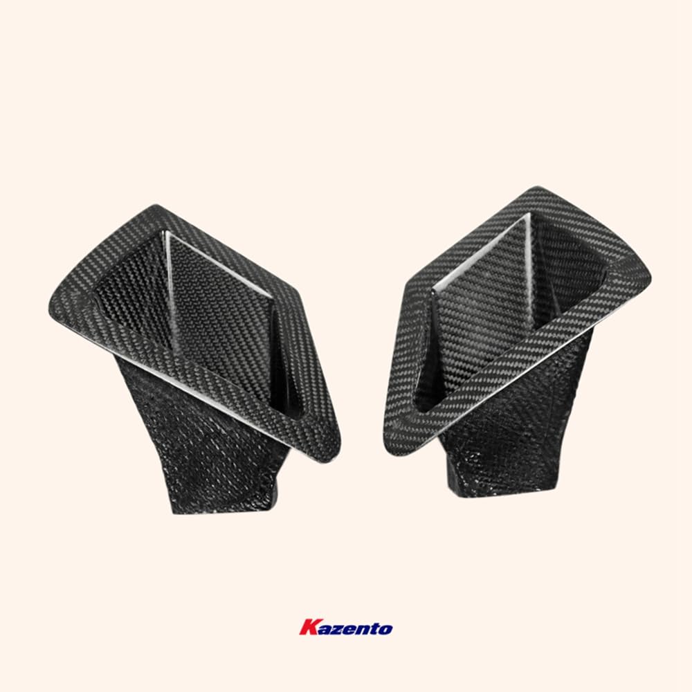 Kazento For 09 Onwards 370Z Z34 For Nissan Front Bumper Duct Set Carbon Fiber
