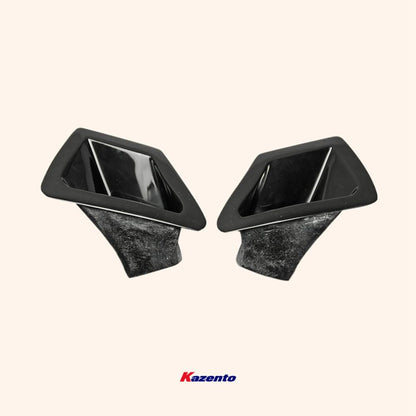 Kazento For 09 Onwards 370Z Z34 For Nissan Front Bumper Duct Set Fiber Glass