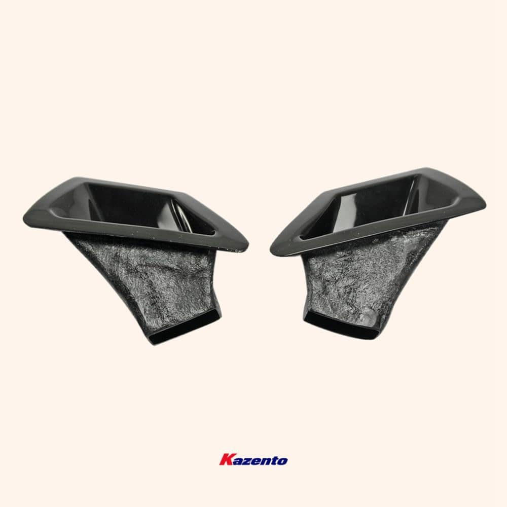 Kazento For 09 Onwards 370Z Z34 For Nissan Front Bumper Duct Set Fiber Glass