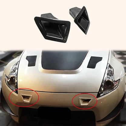 Kazento For 09 Onwards 370Z Z34 For Nissan Front Bumper Duct Set Fiber Glass