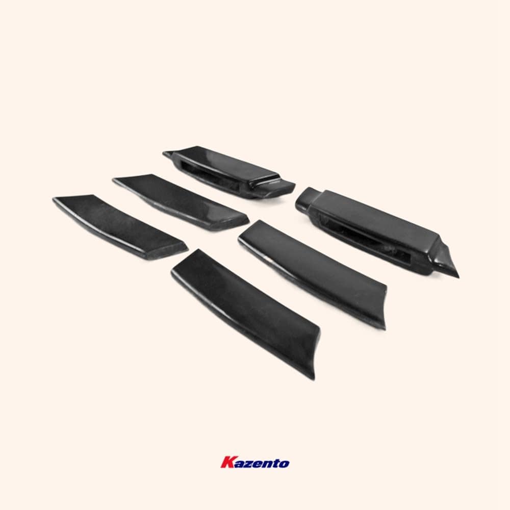 Kazento For 09 Onwards 370Z Z34 Wbs Style For Nissan Front Bumper Intake (With Led Light) Fiber Glass