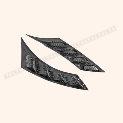 Kazento For 16-18 10Th Gen Civic Fc Epa For Honda Front Fender Air Vent (Also Fit Fk7/8 Oe Fender) Carbon Fiber