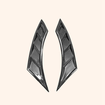Kazento For 16-18 10Th Gen Civic Fc Epa For Honda Front Fender Air Vent (Also Fit Fk7/8 Oe Fender) Carbon Fiber