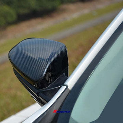 Kazento For 16-18 10Th Gen Civic Fc For Honda Sode-view Mirror Cover Rearview Mirror Guard Covers Carbon Fiber