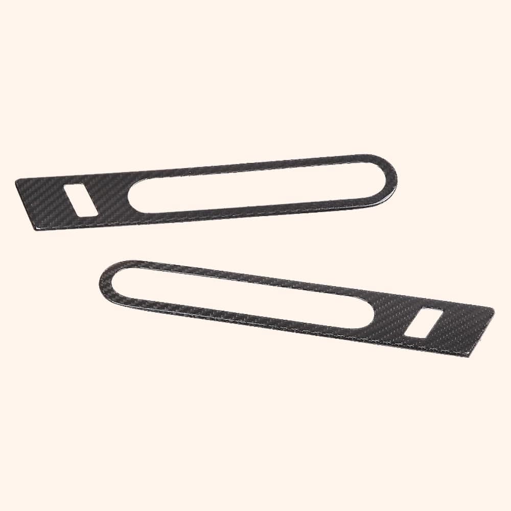 Kazento For 2006-2018 Nissan GTR R35 Outter Door Handle Cover Trim Panel Pair Kazento Carbon Parts 车身侧板 Carbon Fiber R35-OUTTERHANDLE-CF
