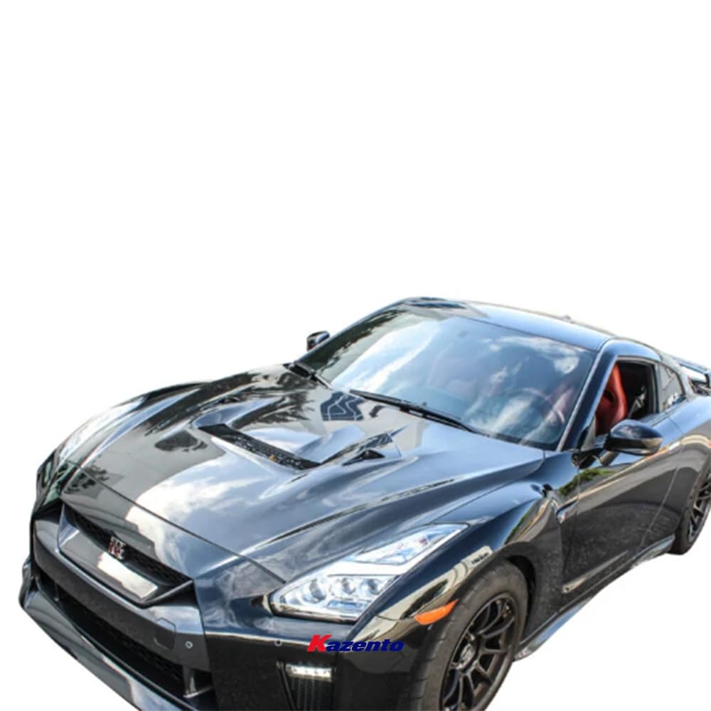 Kazento For 2007-2016 Nissan GTR R35 CBA DBA RAVS Style Front Hood Bonnet Bodykits Kazento Carbon Parts 引擎盖