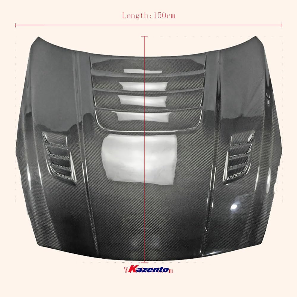 Kazento For 2007-2016 Nissan GTR R35 CBA DBA REVO Style Front Hood Bonnet Bodykits Kazento Carbon Parts 引擎盖