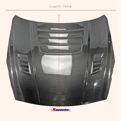 Kazento For 2007-2016 Nissan GTR R35 CBA DBA REVO Style Front Hood Bonnet Bodykits Kazento Carbon Parts 引擎盖