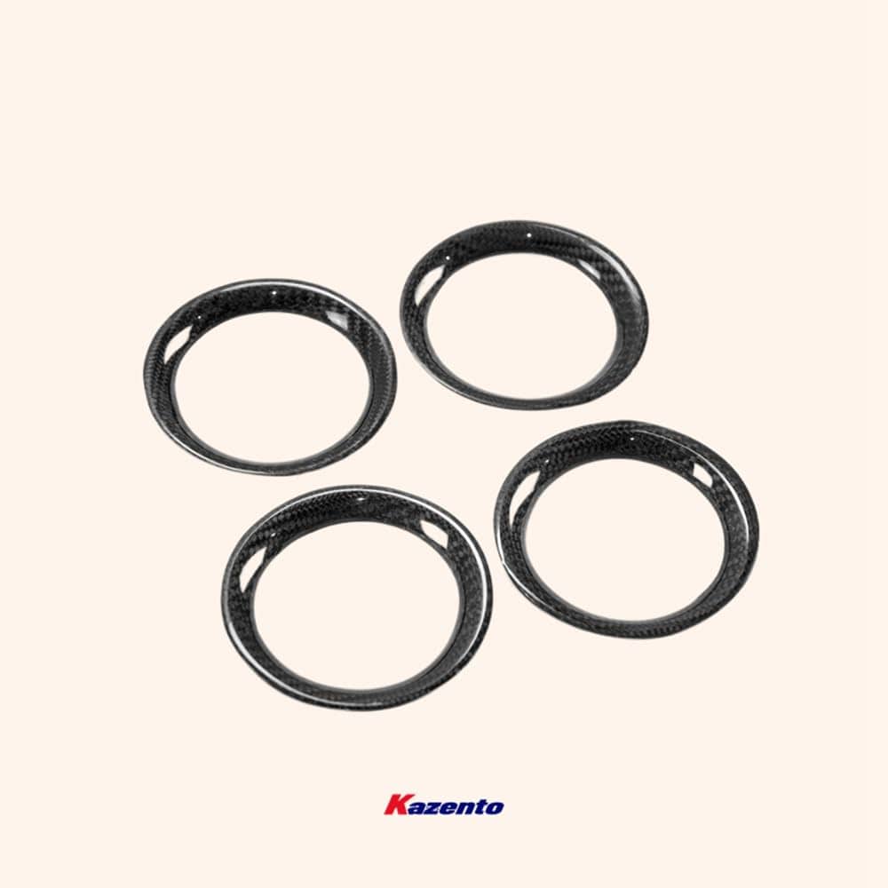 Kazento For 2008-2016 Nissan GTR R35 Carbon Interior Dash Air Conditional Duct Cover Kazento Carbon Parts 车身侧板