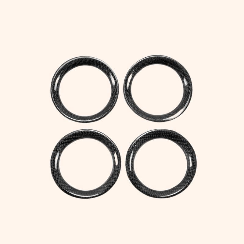 Kazento For 2008-2016 Nissan GTR R35 Carbon Interior Dash Air Conditional Duct Cover