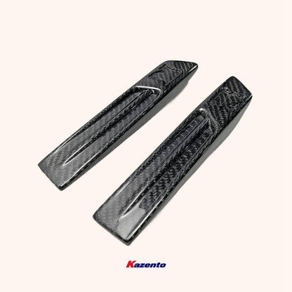 Kazento For 2008-2016 Nissan GTR R35 Front Fender OE Vents Emblem Trim Panel Pair Kazento Carbon Parts 车身侧板