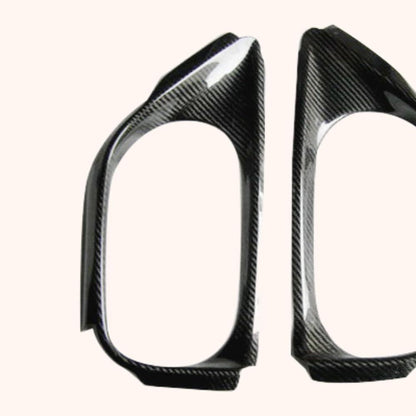 Kazento For 2008-2016 Nissan GTR R35 Rear Bumper Diffuser Exhaust Heat Shield Cover Pair Kazento Carbon Parts 车身侧板