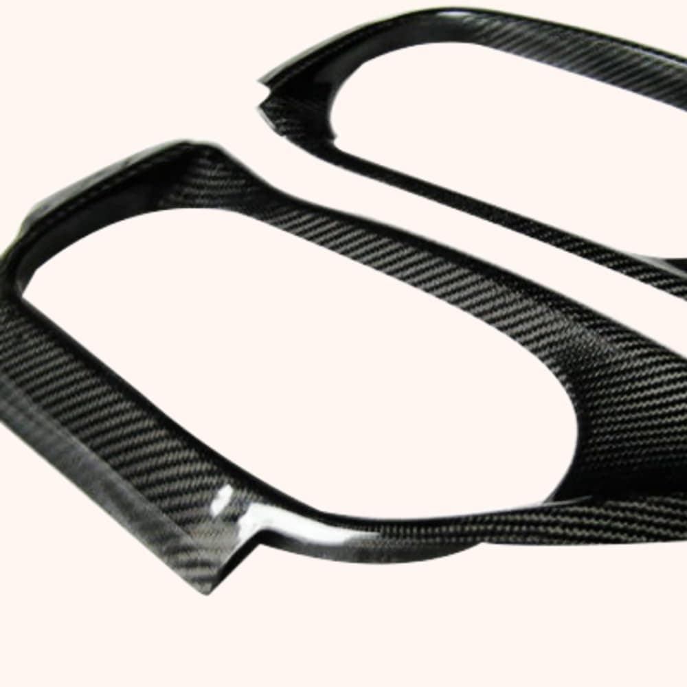 Kazento For 2008-2016 Nissan GTR R35 Rear Bumper Diffuser Exhaust Heat Shield Cover Pair Kazento Carbon Parts 车身侧板