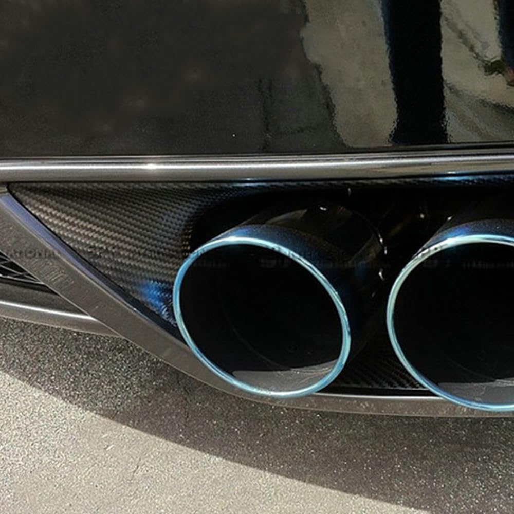 Kazento For 2008-2016 Nissan GTR R35 Rear Bumper Diffuser Exhaust Heat Shield Cover Pair Kazento Carbon Parts 车身侧板
