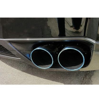 Kazento For 2008-2016 Nissan GTR R35 Rear Bumper Diffuser Exhaust Heat Shield Cover Pair Kazento Carbon Parts 车身侧板