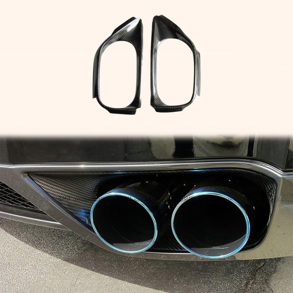 Kazento For 2008-2016 Nissan GTR R35 Rear Bumper Diffuser Exhaust Heat Shield Cover Pair Kazento Carbon Parts 车身侧板