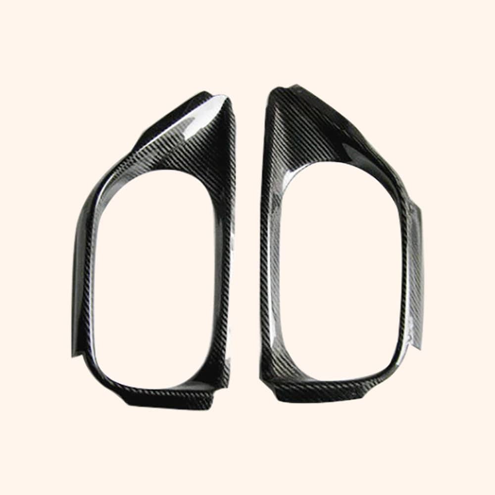 Kazento For 2008-2016 Nissan GTR R35 Rear Bumper Diffuser Exhaust Heat Shield Cover Pair Kazento Carbon Parts 车身侧板 Carbon Fiber R35-HEAT-OE-CF