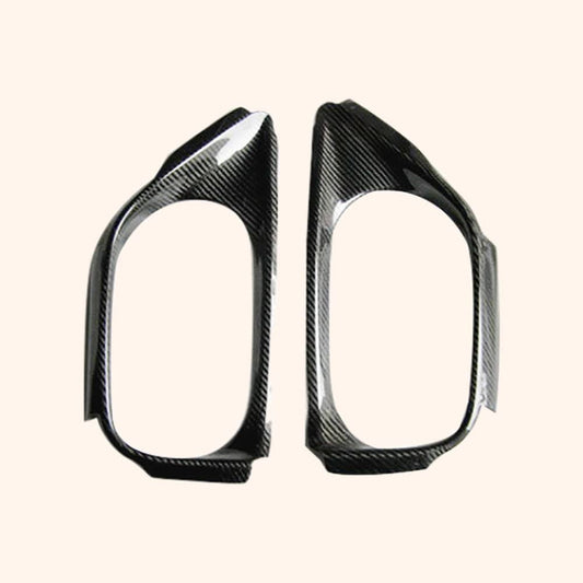 Kazento For 2008-2016 Nissan GTR R35 Rear Bumper Diffuser Exhaust Heat Shield Cover Pair Kazento Carbon Parts 车身侧板 Carbon Fiber R35-HEAT-OE-CF