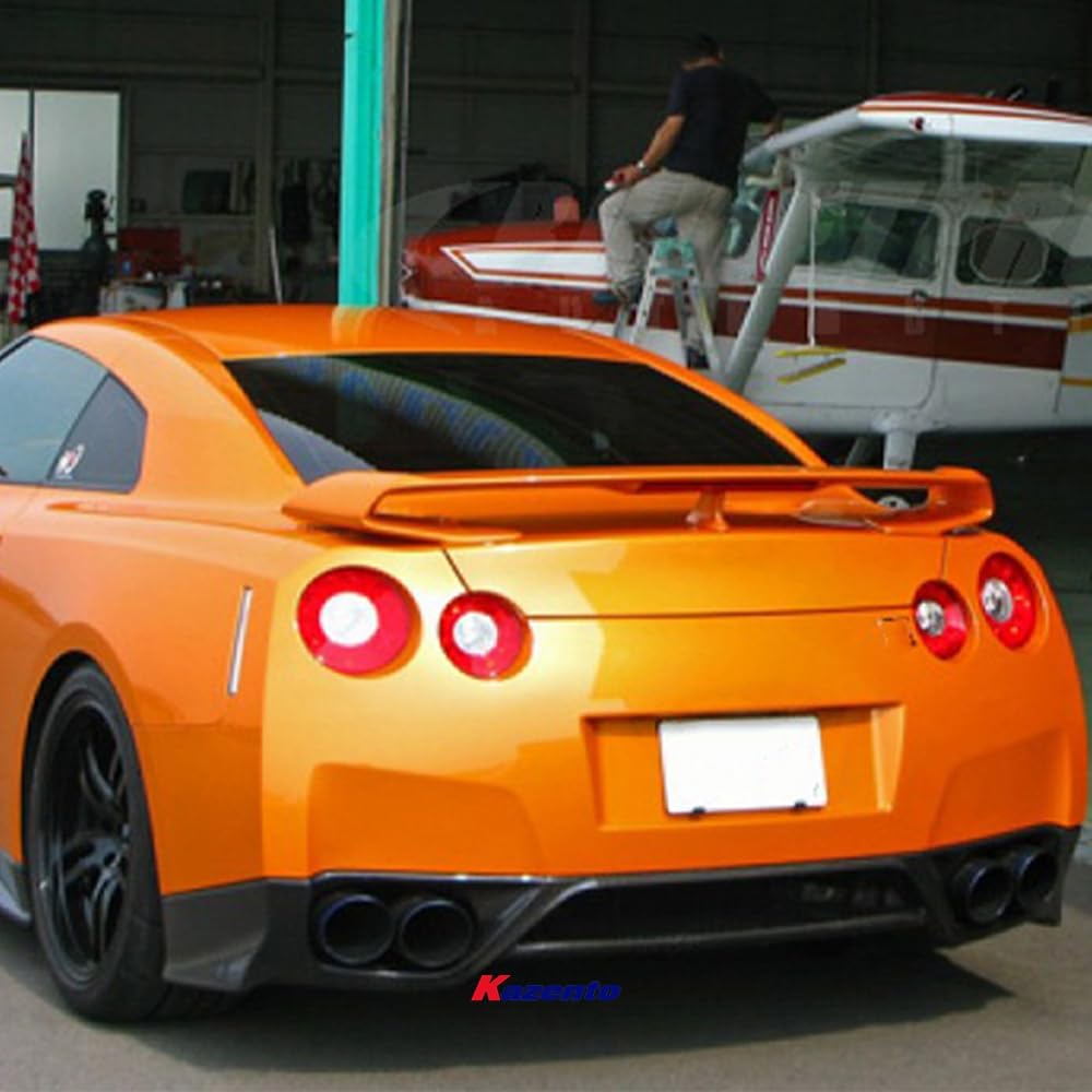 Kazento For 2008-2016 Nissan GTR R35 ZL Style Rear Bumper Diffuser Lip Splitter Spoiler Kazento Carbon Parts 车身侧板