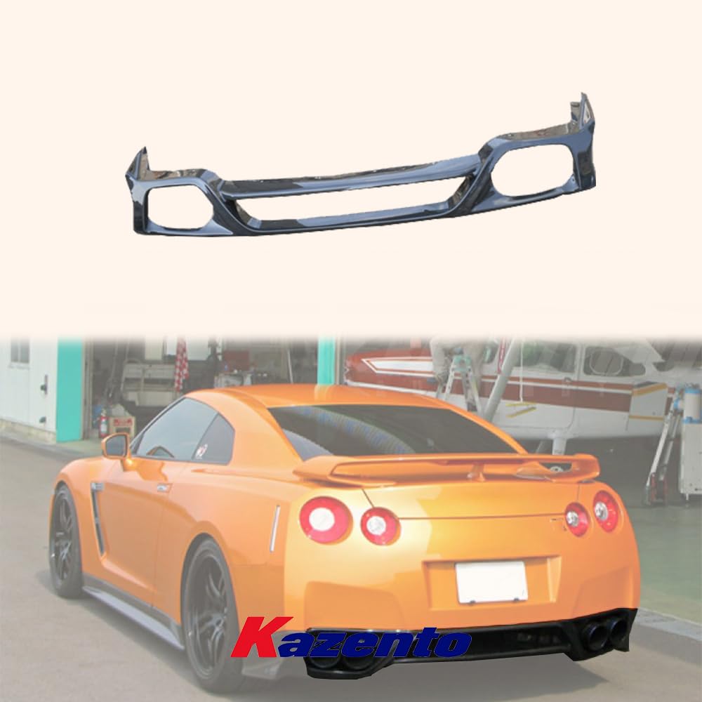 Kazento For 2008-2016 Nissan GTR R35 ZL Style Rear Bumper Diffuser Lip Splitter Spoiler Kazento Carbon Parts 车身侧板