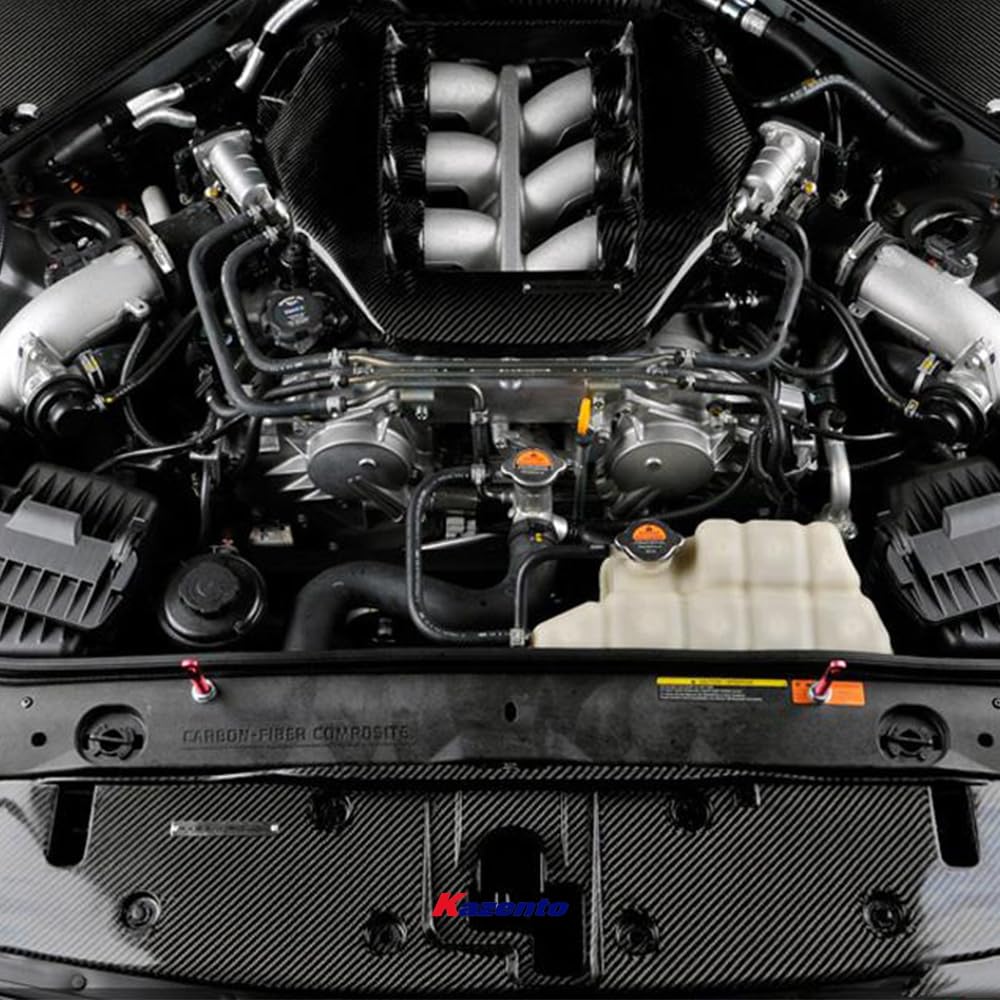 Kazento For 2008-2020 Nissan GTR R35 OE Style Front Bumper Hood Radiator Cooling Panel Plate Kazento Carbon Parts 车身侧板