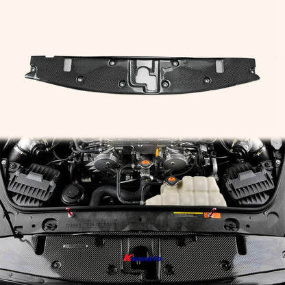 Kazento For 2008-2020 Nissan GTR R35 OE Style Front Bumper Hood Radiator Cooling Panel Plate Kazento Carbon Parts 车身侧板