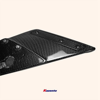 Kazento For 2008-2022 Nissan GTR R35 OE Style Rear Spoiler Wing Leg Stand Base Side Kazento Carbon Parts 车身侧板