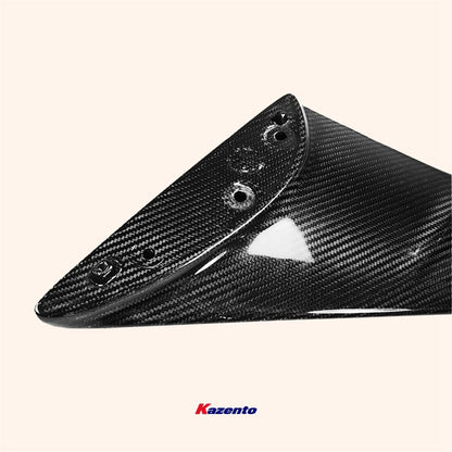 Kazento For 2008-2022 Nissan GTR R35 OE Style Rear Spoiler Wing Leg Stand Base Side Kazento Carbon Parts 车身侧板