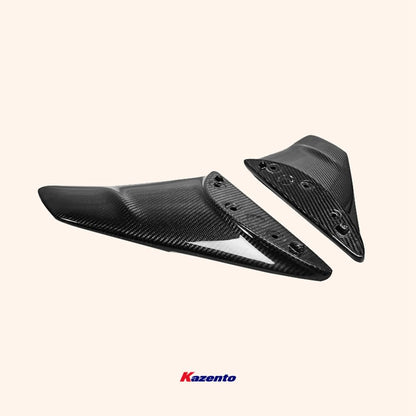 Kazento For 2008-2022 Nissan GTR R35 OE Style Rear Spoiler Wing Leg Stand Base Side Kazento Carbon Parts 车身侧板