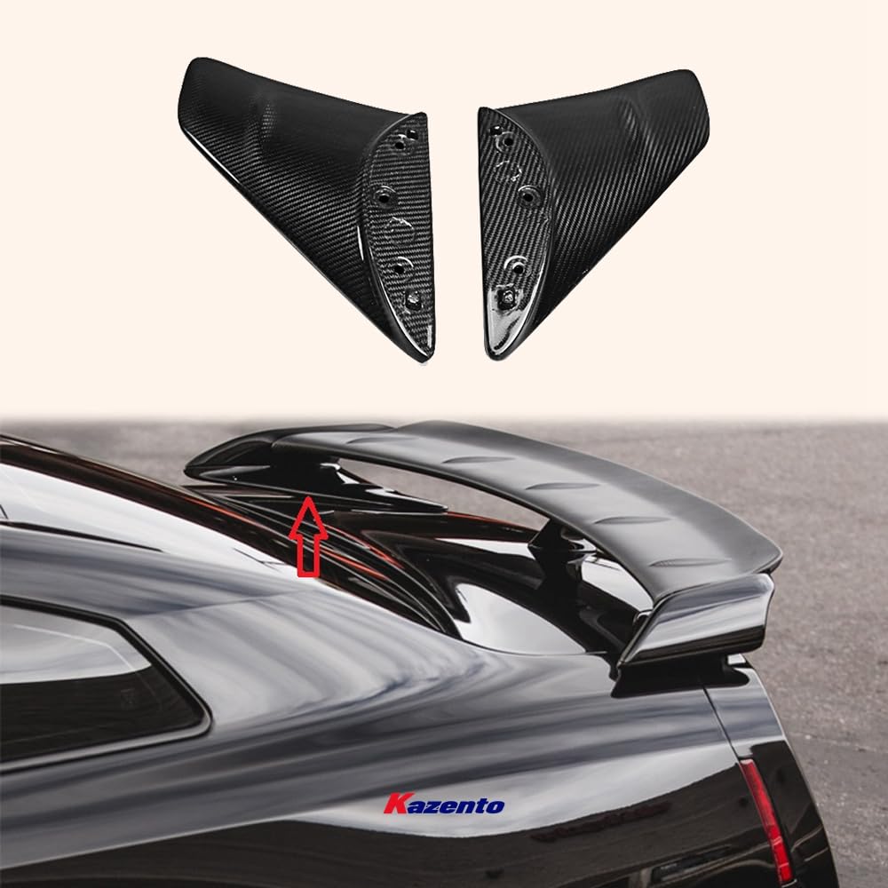 Kazento For 2008-2022 Nissan GTR R35 OE Style Rear Spoiler Wing Leg Stand Base Side Kazento Carbon Parts 车身侧板