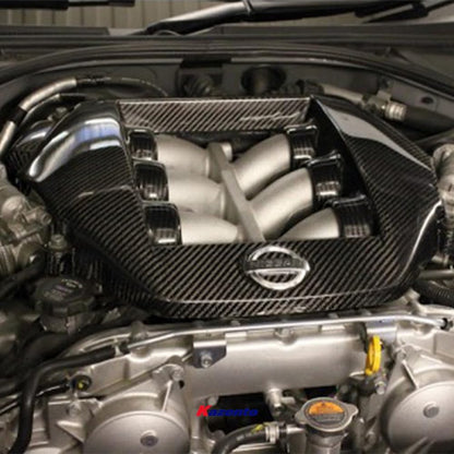 Kazento For 2008-2023 Nissan GTR R35 Carbon Front Hood Engine Cover Kits Kazento Carbon Parts 车身侧板