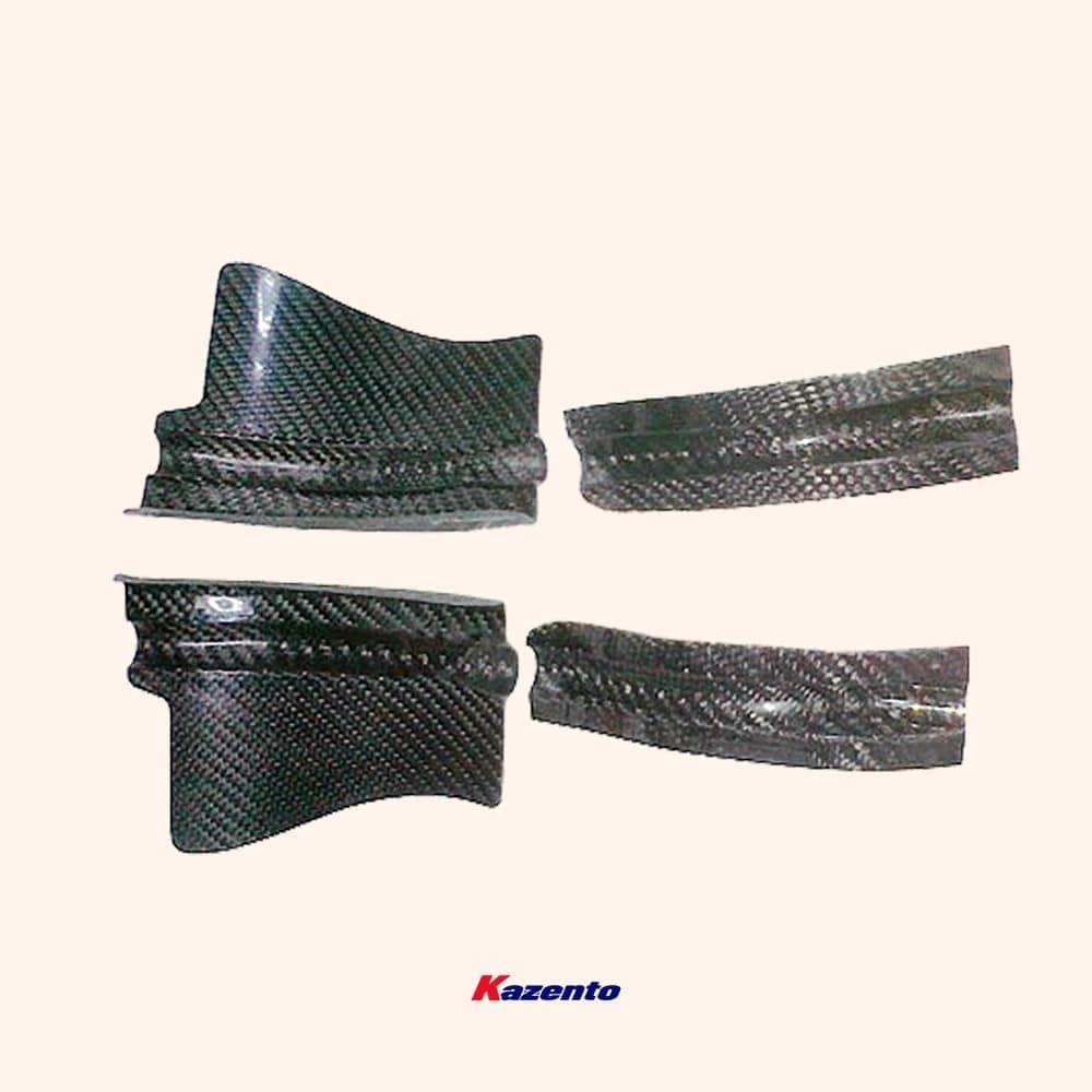 Kazento For 2008-2023 Nissan GTR R35 Carbon Rear Fender Brake Air Guides Pair Kazento Carbon Parts 车身侧板