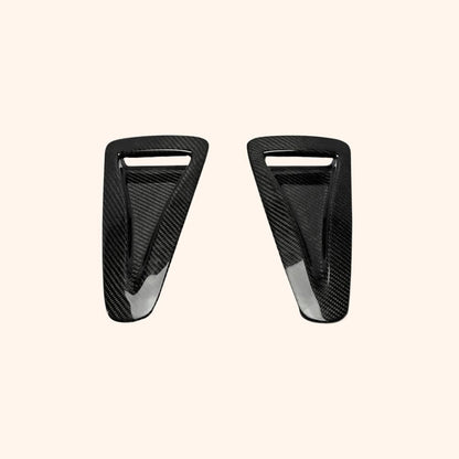 Kazento For 2008-2023 Nissan GTR R35 Front Hood Vents Ducts Pair Kazento Carbon Parts 车身侧板 Carbon Fiber R35-HV-CF