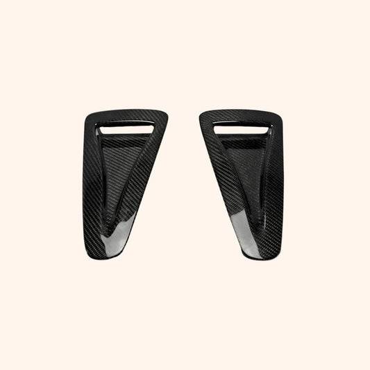 Kazento For 2008-2023 Nissan GTR R35 Front Hood Vents Ducts Pair Kazento Carbon Parts 车身侧板 Carbon Fiber R35-HV-CF