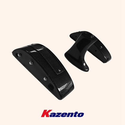 Kazento For 2008-2023 Nissan GTR R35  OEM Rear Trunk Spoiler Stand Base 3PCS Kazento Carbon Parts 车身侧板