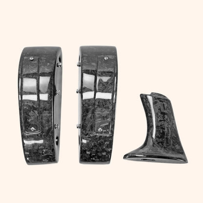Kazento For 2008-2023 Nissan GTR R35  OEM Rear Trunk Spoiler Stand Base 3PCS Kazento Carbon Parts 车身侧板 Forged Carbon Fiber R35-LEG-FCF