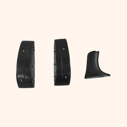 Kazento For 2008-2023 Nissan GTR R35  OEM Rear Trunk Spoiler Stand Base 3PCS Kazento Carbon Parts 车身侧板 Matte Carbon Fiber R35-LEG-MCF