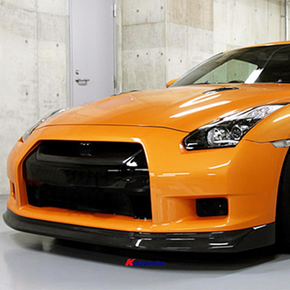 Kazento For 2009-2012 Nissan GTR R35 Front Bumper Bottom Lip Splitter Spoiler Diffuser Kazento Carbon Parts 车身侧板