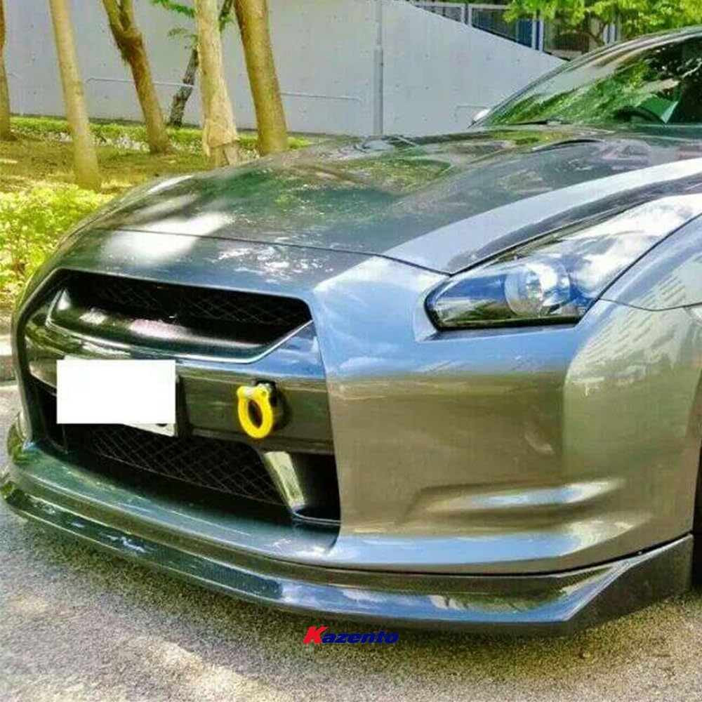 Kazento For 2009-2012 Nissan GTR R35 Front Bumper Bottom Lip Splitter Spoiler Diffuser Kazento Carbon Parts 车身侧板