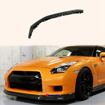 Kazento For 2009-2012 Nissan GTR R35 Front Bumper Bottom Lip Splitter Spoiler Diffuser Kazento Carbon Parts 车身侧板