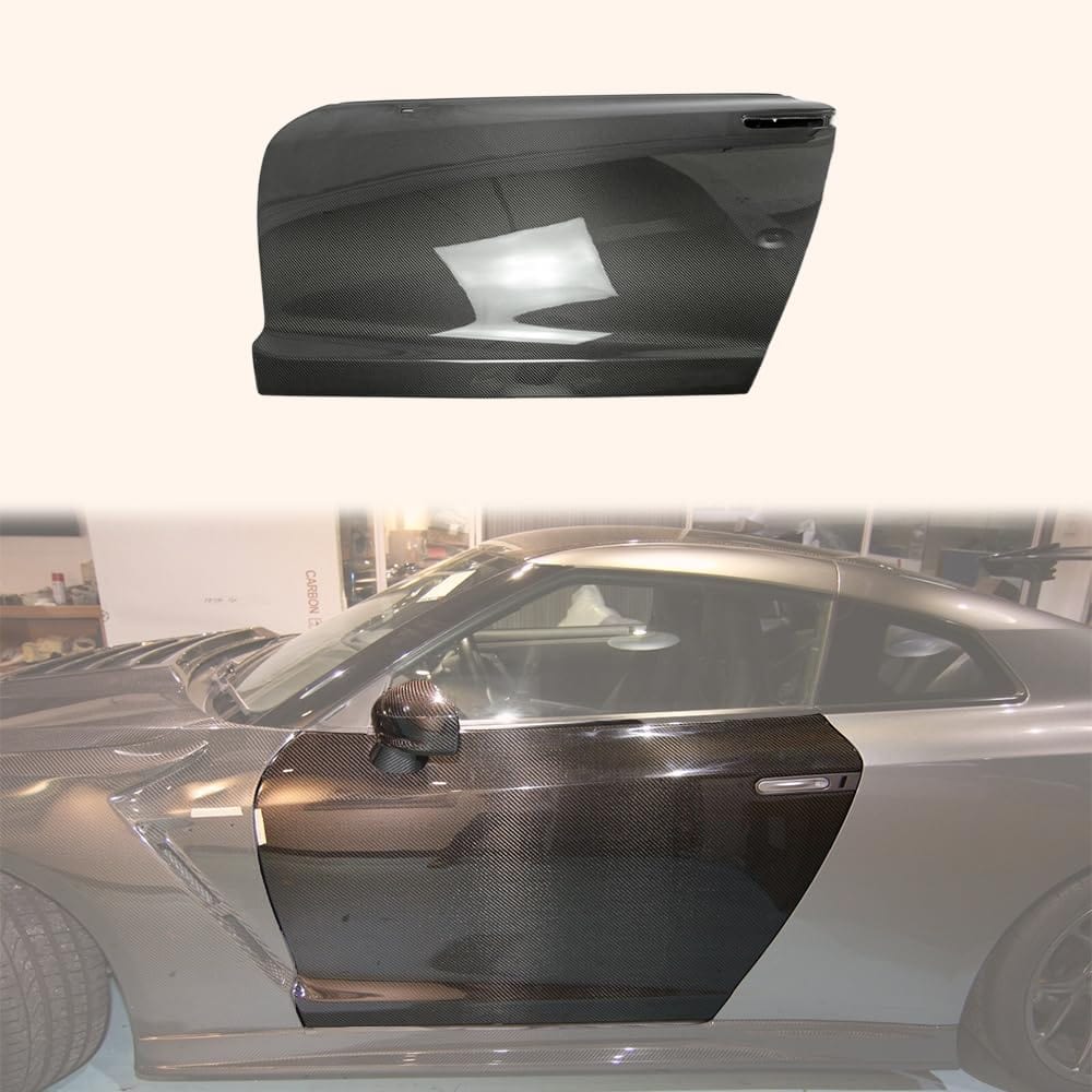Kazento For 2009-2022 Nissan GTR R35 OE Style Side Door Replacement Pair Kazento Carbon Parts 车身侧板