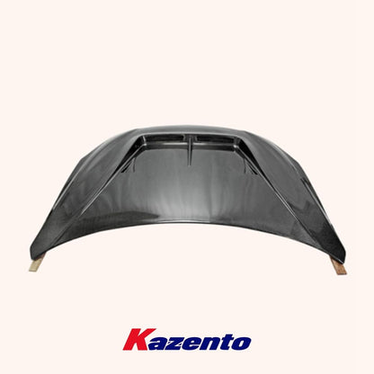 Kazento For 2009+ Nissan GTR R35 CBA DBA 4BA LBV2 Style Front Hood Bonnet Bodykits Kazento Carbon Parts 引擎盖
