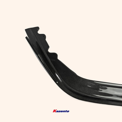 Kazento For 2010-2015 Ferrari 458 Coupe Spyder AP Style Front Bumper Bottom Lip Splitter Kazento Carbon Parts 车身侧板