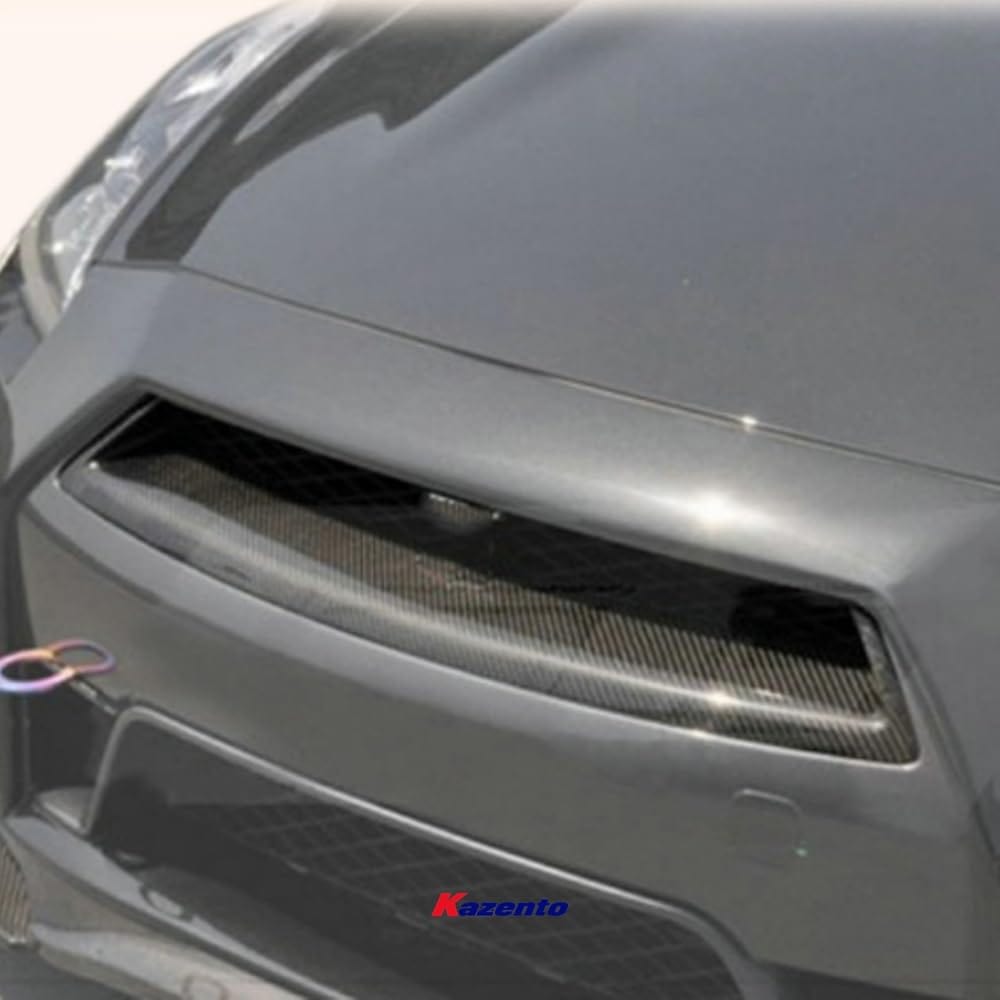Kazento For 2012-2016 Nissan GTR R35 OE Style Front Bumper Hood Grille Grill Carbon