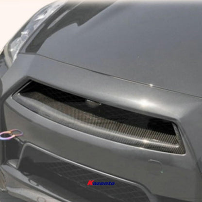Kazento For 2012-2016 Nissan GTR R35 OE Style Front Bumper Hood Grille Grill Carbon