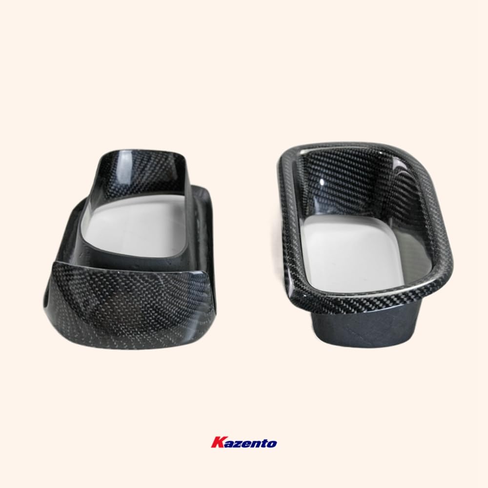 Kazento For 2013 Onwards F55 F56 Mini Cooper S Front Bumper Duct Trim Carbon Fiber